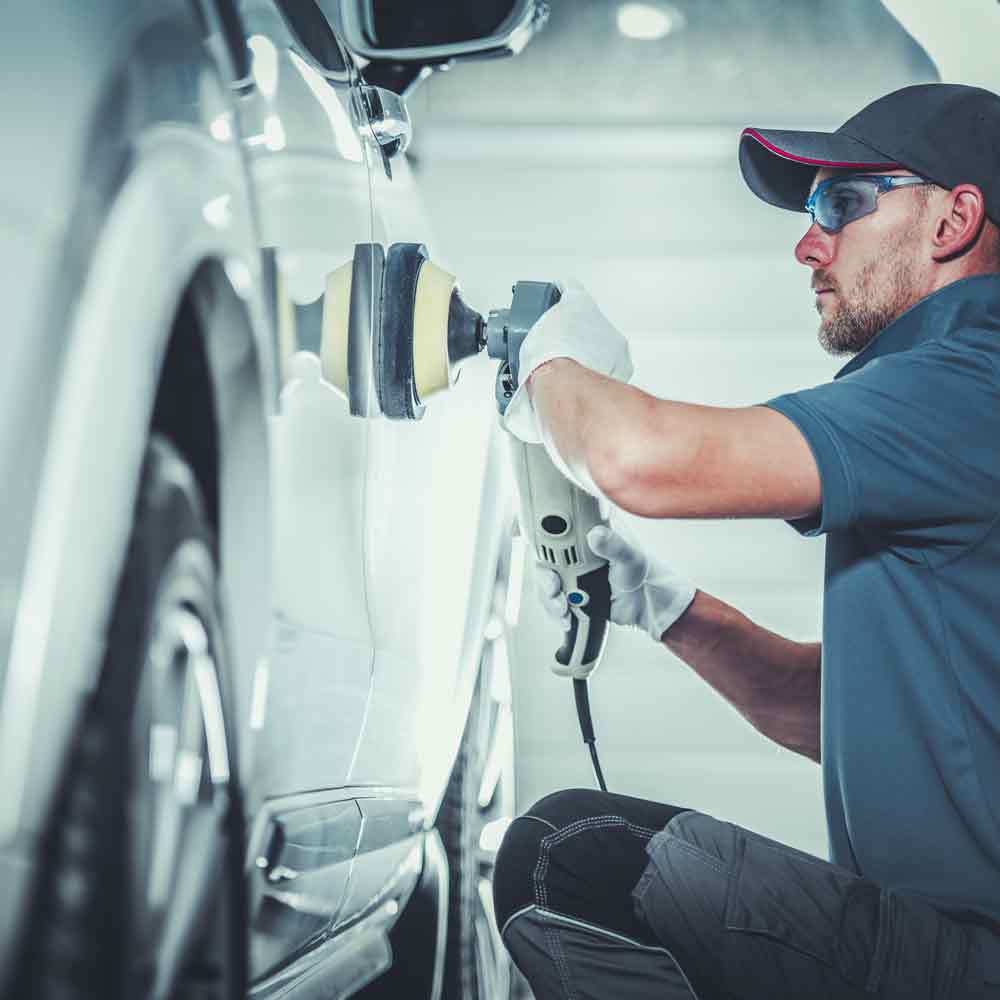 Collision Repair tech welding